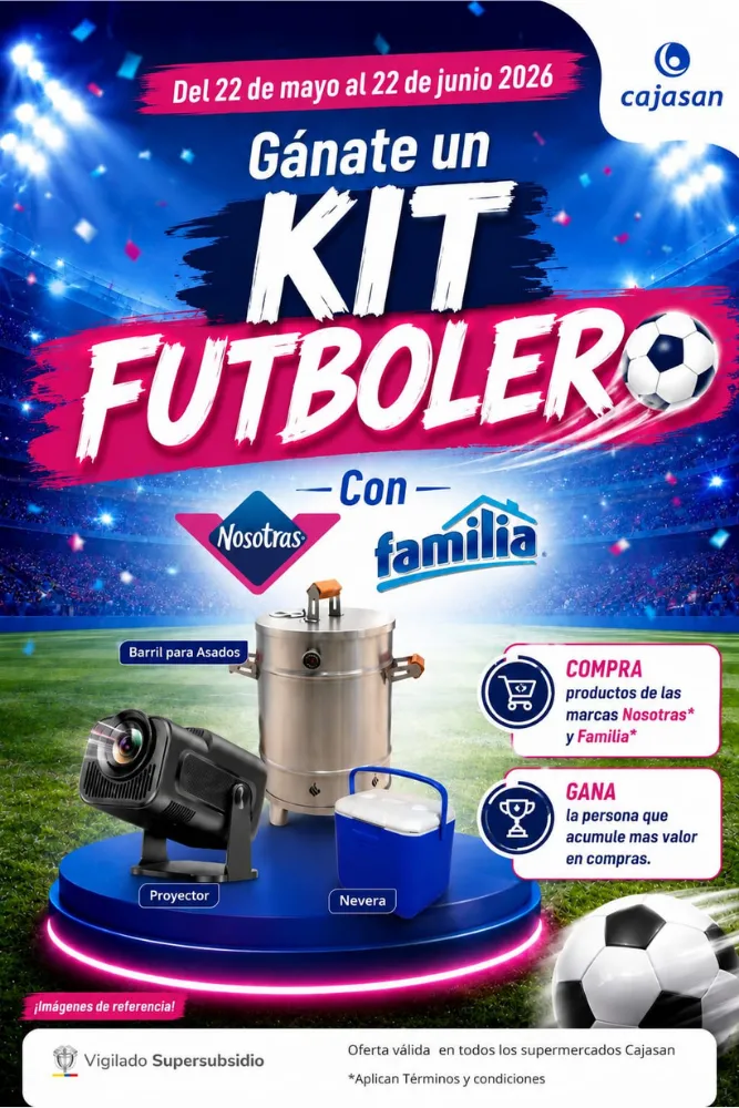 Kit Futbolero con nosotras y familia