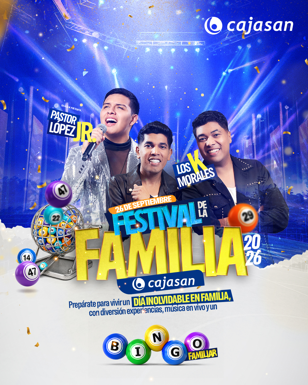 Banner del evento:Festival de la Familia Cajasan 2026
