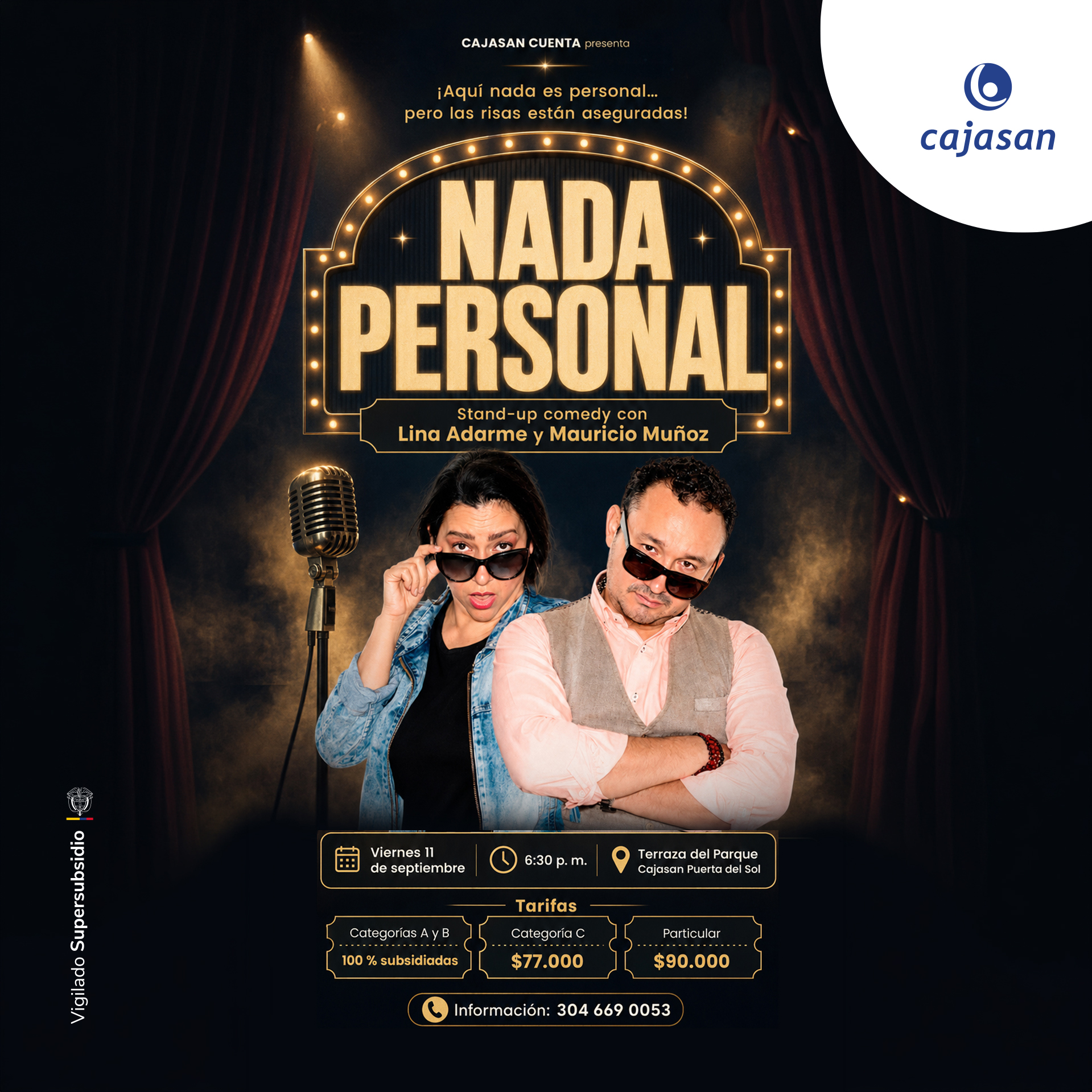 Cajasan Cuenta Lina Adarme y Mauricio Muñoz