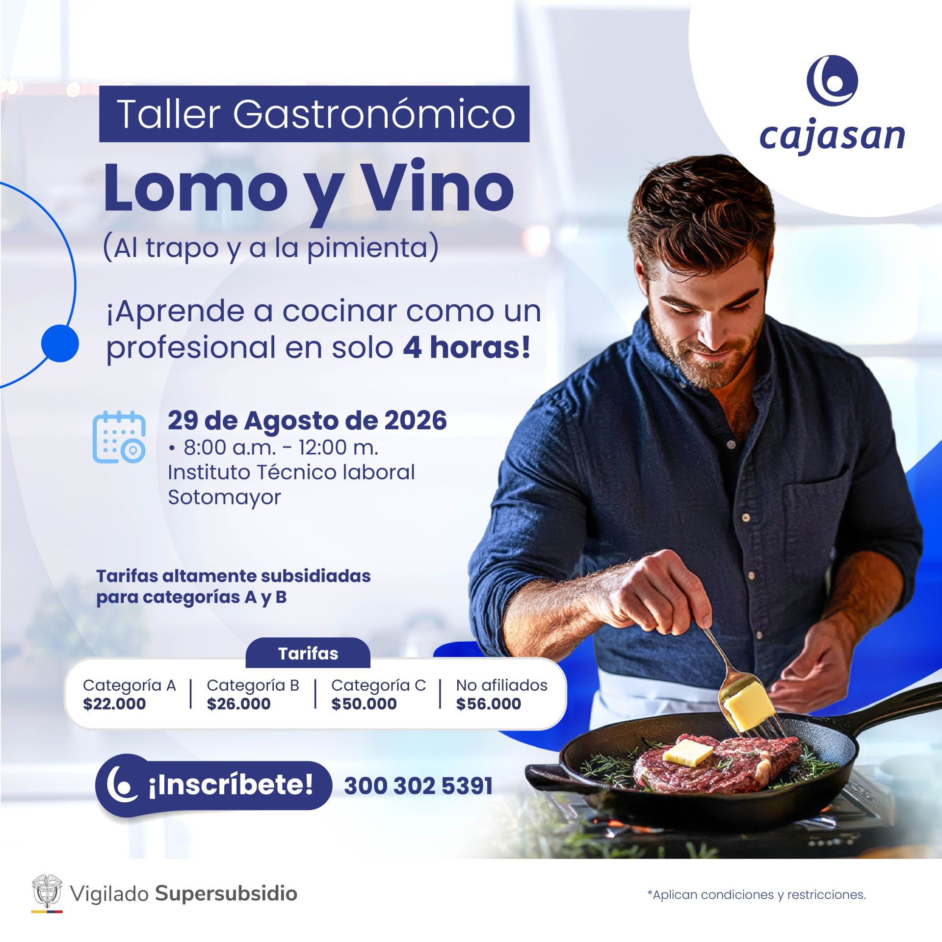 Taller Gastronómico Lomo y Vino