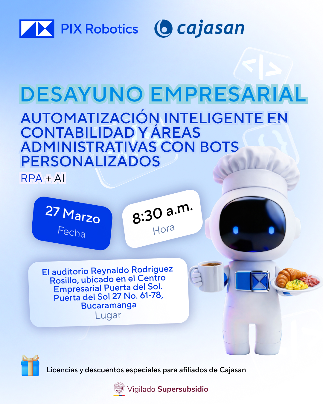 Banner del evento:Desayuno Empresarial