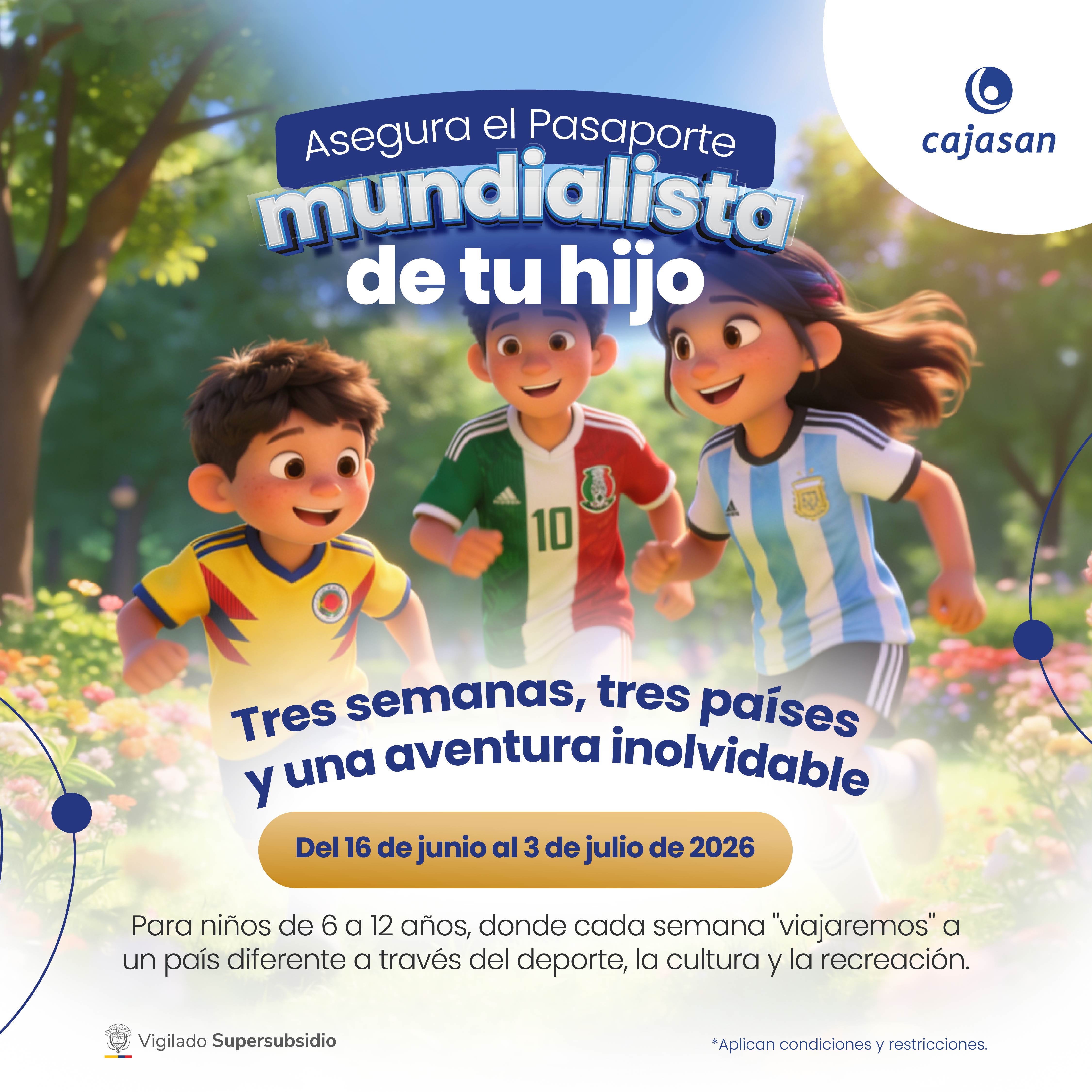 Pasaporte Mundialista para tu hijo