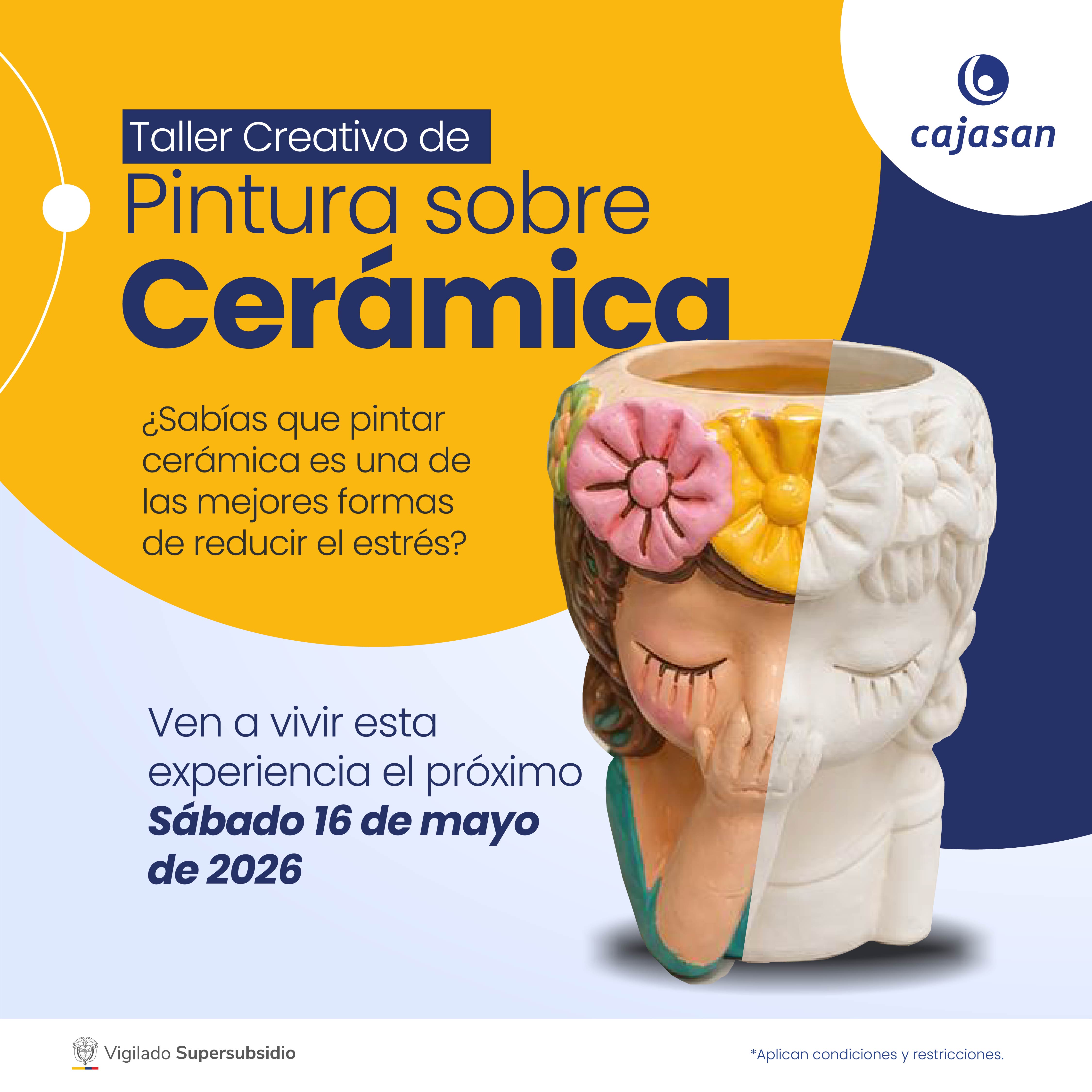 Taller Creativo de Pintura sobre Cerámica