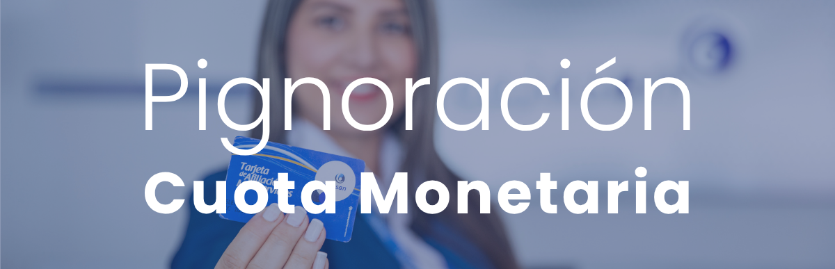 Pignoración de cuota monetaria Cajasan