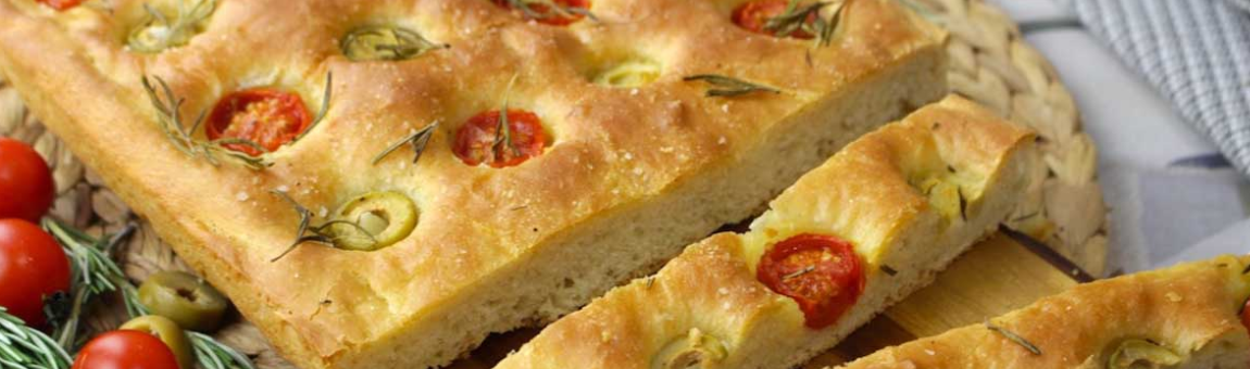 Focaccia, panzerotti y fugazza
