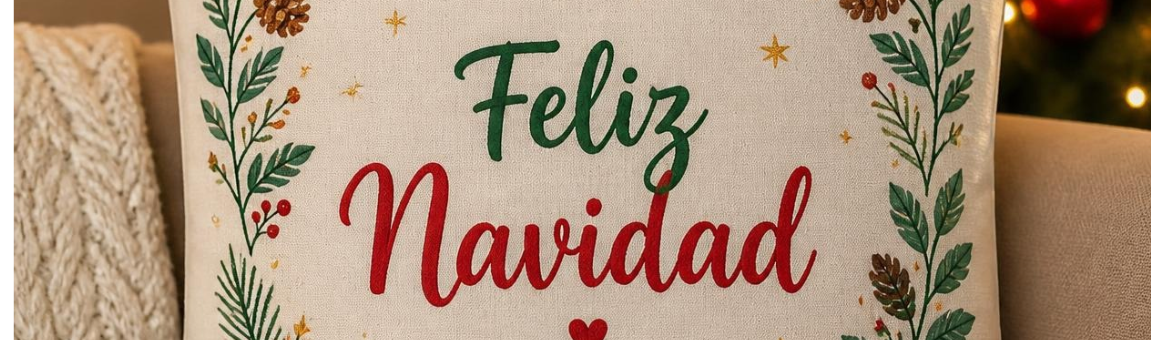 Cojín Reno Navideño