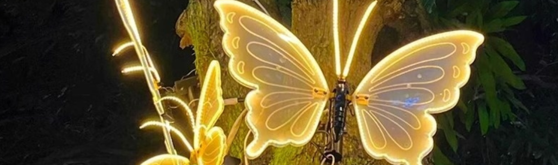 Mariposas con luz