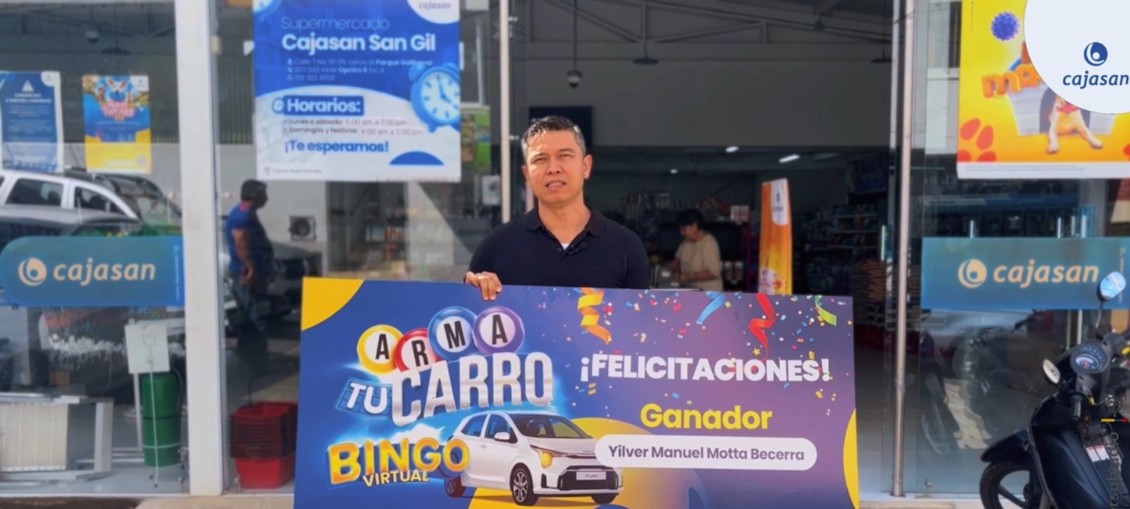 Yilver Manuel Motta Becerra, ganador de Arma tu carro