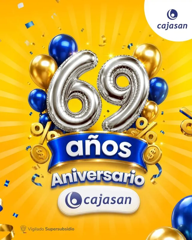 69 años de Cajasan - Celebramos con ahorro para todos