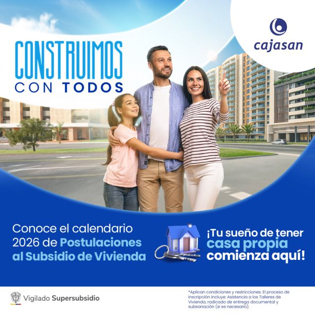 Calendario convocatoria subsidio de vivienda 2026