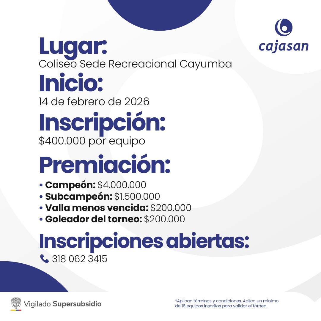 TORNEO DE MICROFUTBOL MASCULINO CAYUMBA POST 2