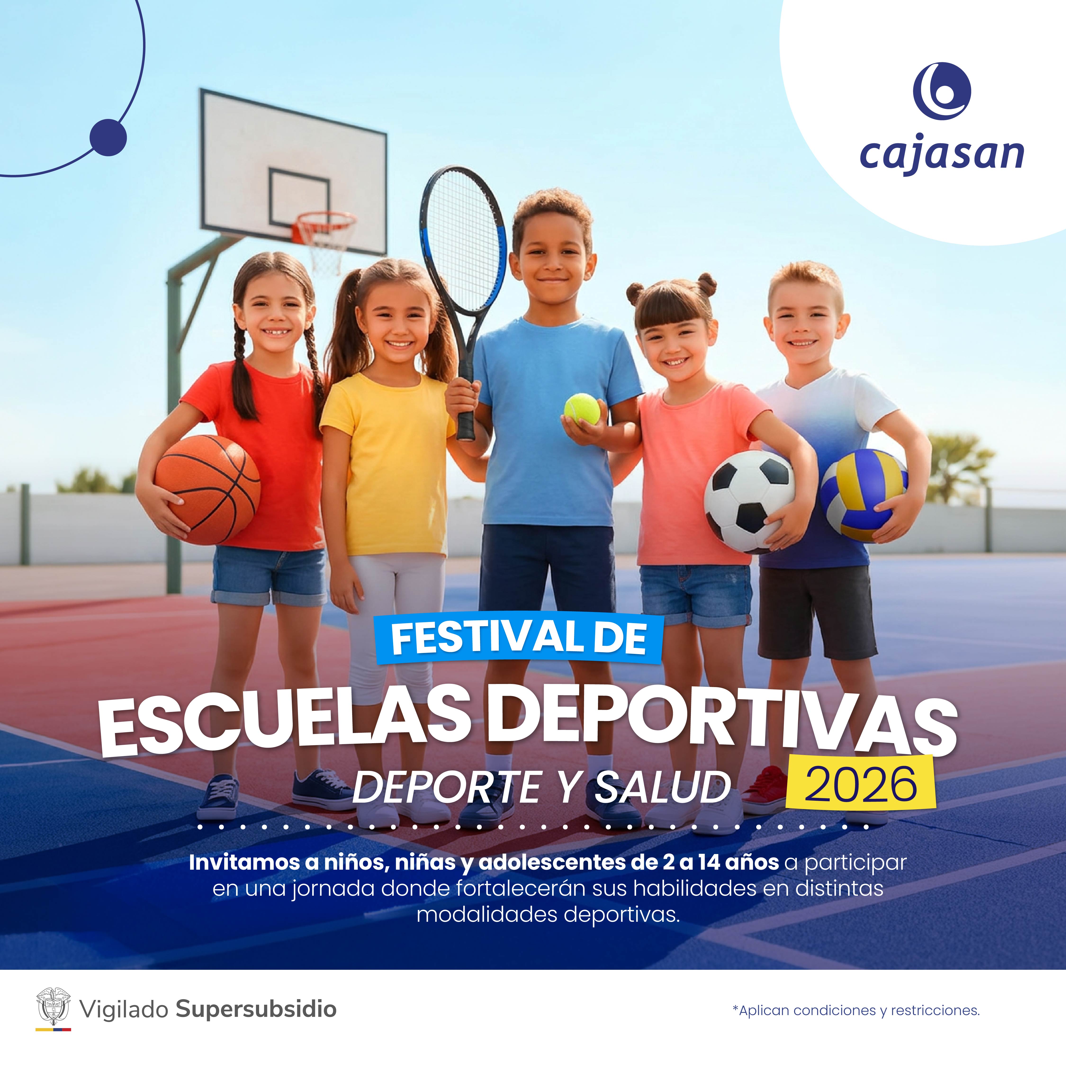 Festival de Escuelas Deportivas Cajasan 2026