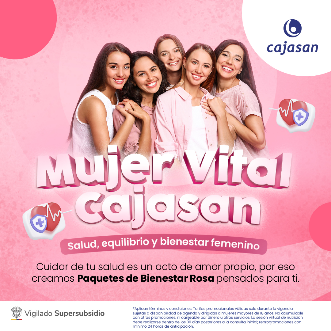 Banner del evento:Mujer Vital Cajasan