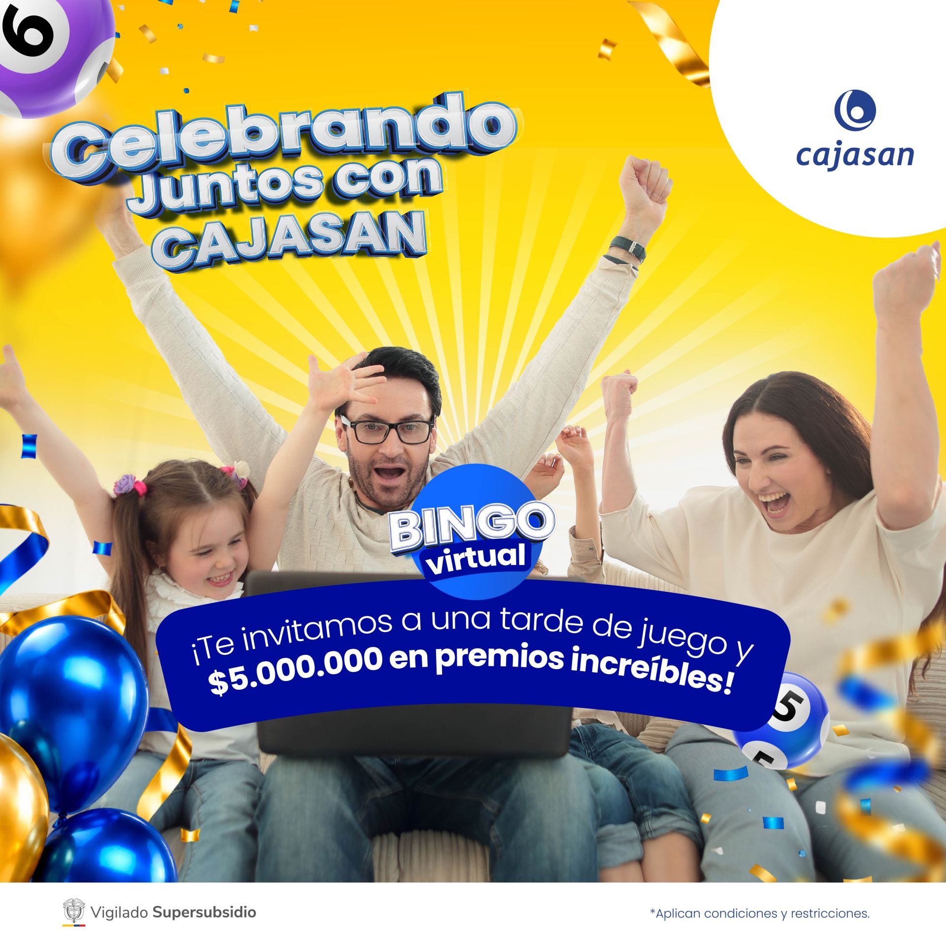 Bingo Virtual Cajasan Septiembre