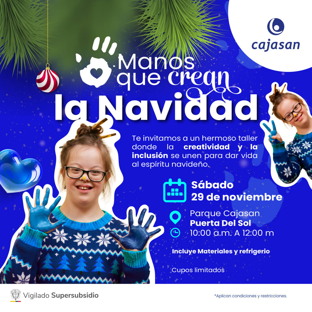 Manos que crean la Navidad