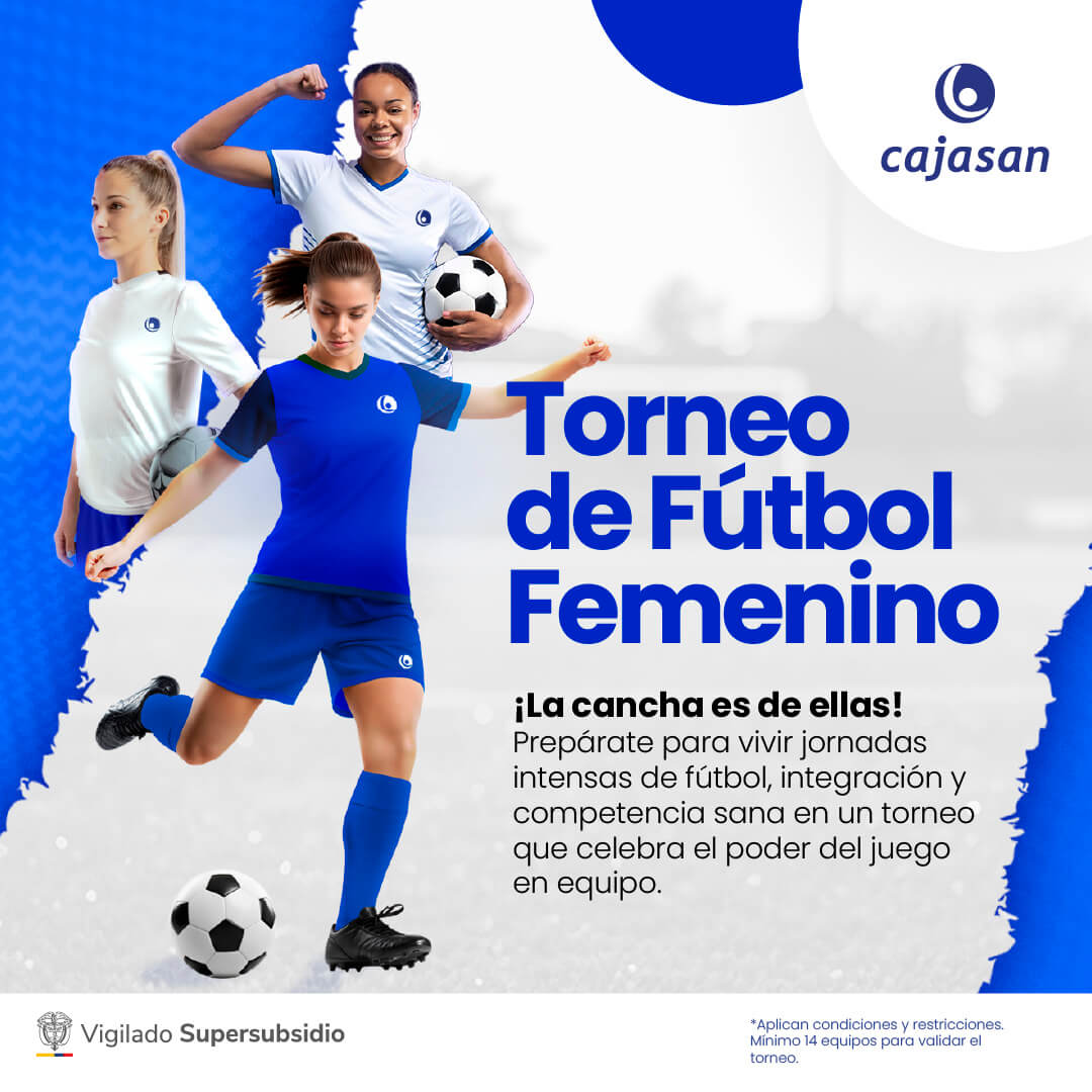 Banner del evento:Torneo de Fútbol Femenino Cajasan