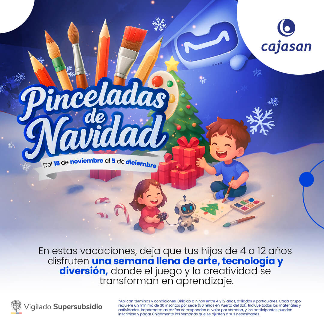 Banner del evento:Vacaciones Artísticas: Pinceladas de Navidad
