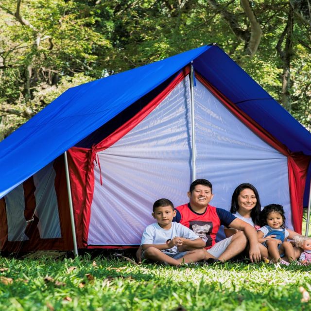 personas realizando camping