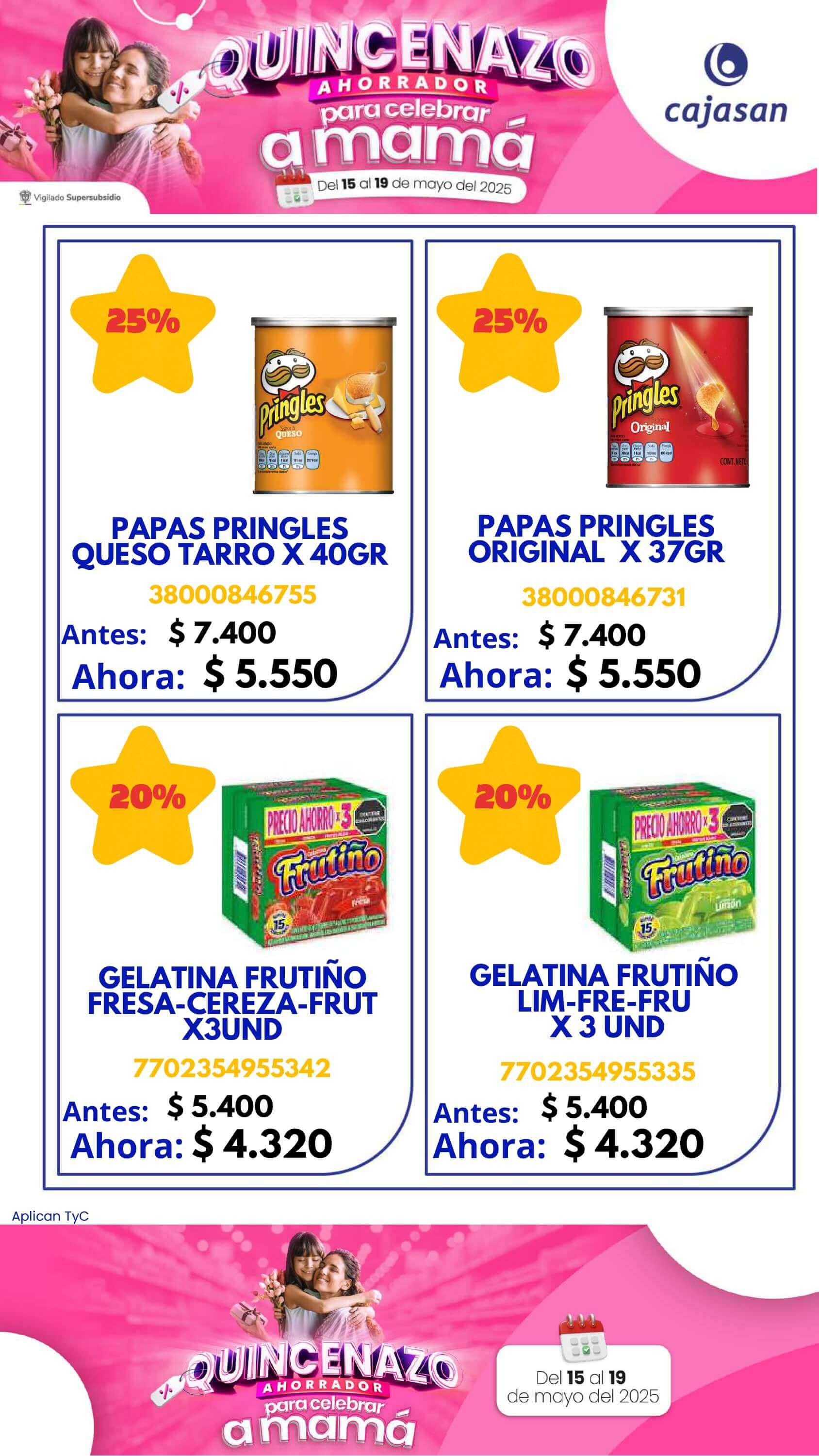 Descuentos del 30% durante el Quincenazo Cajasan del 15 al 19 de mayo de 2025