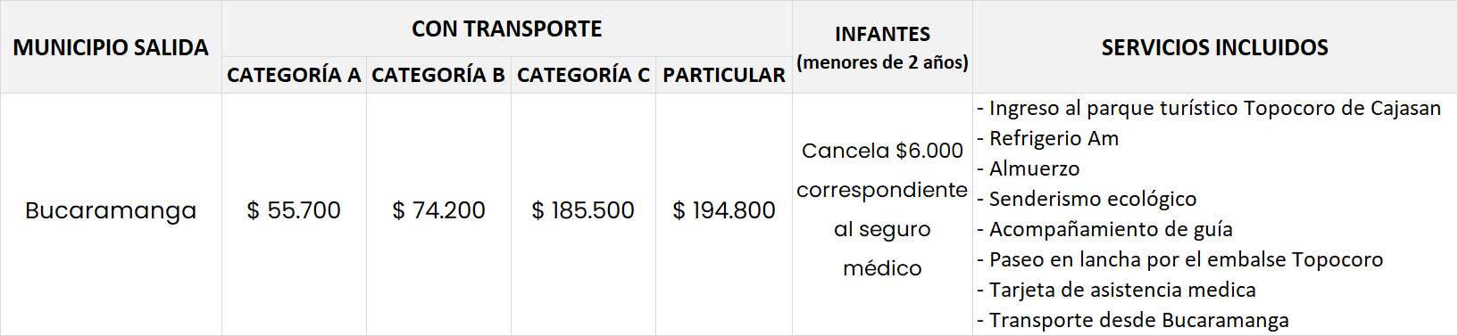 pasadia topocoro bucaramanga sep 2024