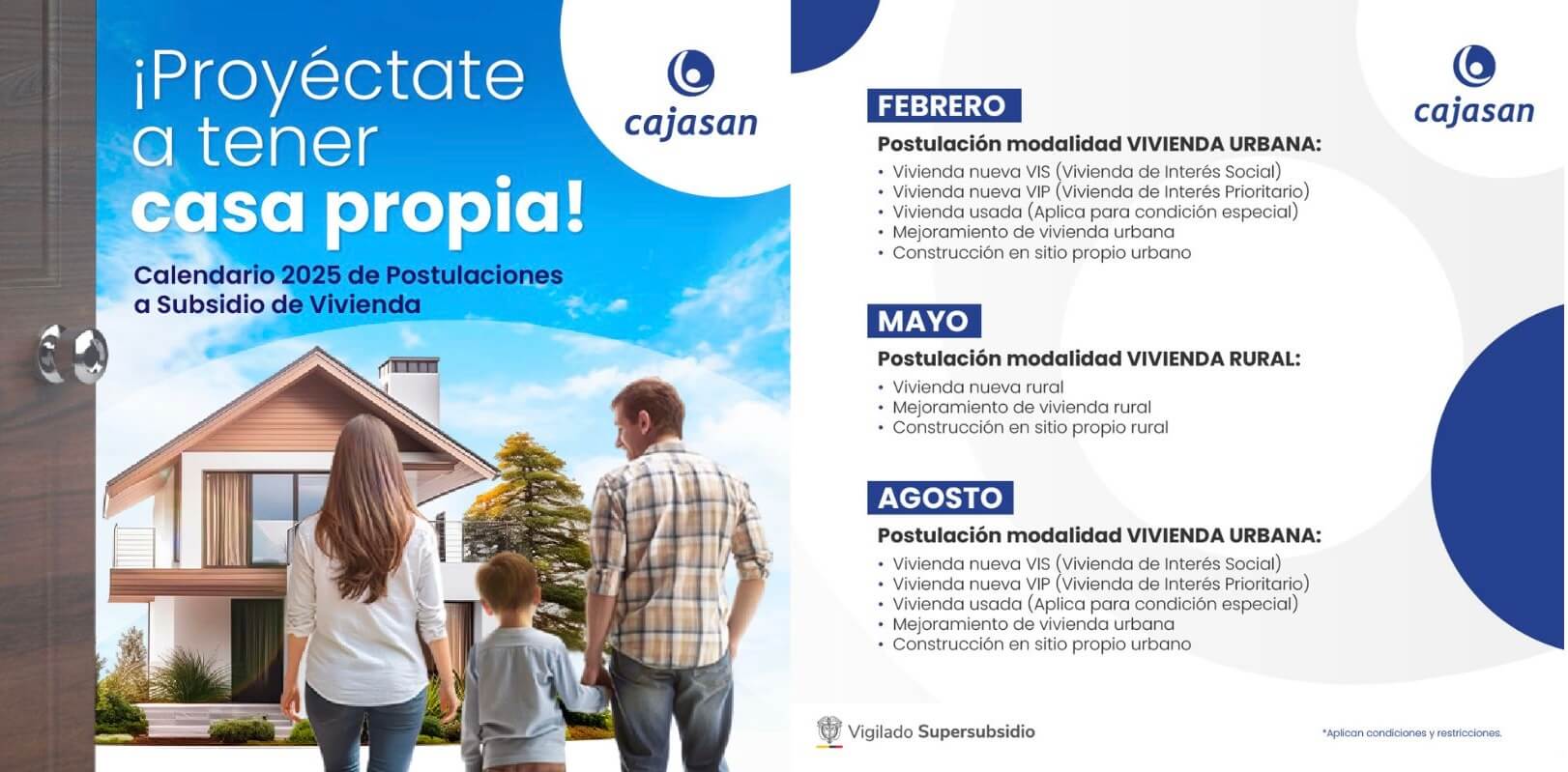 imagen de convocatoria subsidio de vivienda